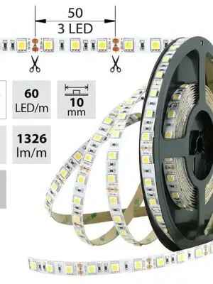 Poslední Šance LED pásek 12V_14,4W 60SMD McLED NW IP20 1326lm/m 50m