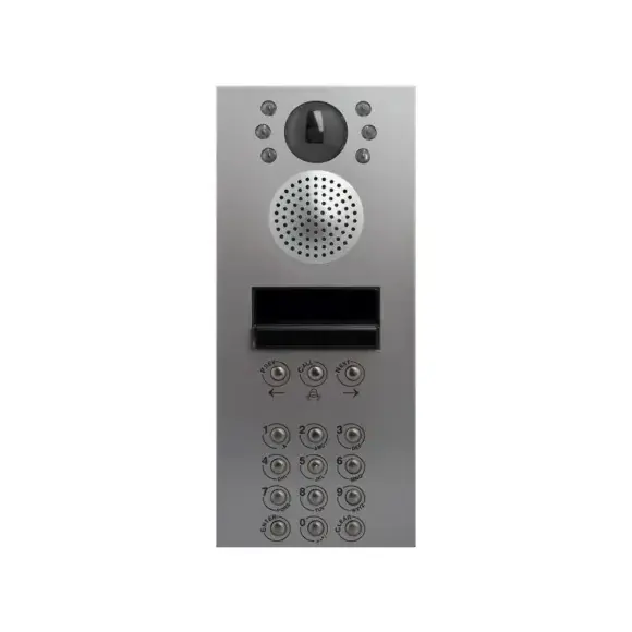 Nízká Cena ART.4202RV/M/WD audio/video panel LCD + klávesnice pro VIDEX VX2220 BUS6 INOX brouš.,rybí oko
