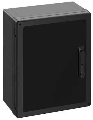 GEOS-S 4050-22-o/SH/sw BLACK,plná dvířka,zámek dveří otočná páka, IP67/68/69 š.400*v500*h220 Dokud Zásoby Vydrží