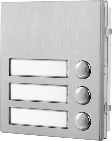 ART.4843/M modul 3tl.serie 4000,INOX brouš./šr.svork.-nelze použít propoj Nejprodávanější