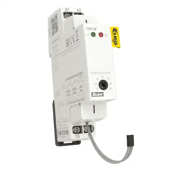 TER-3F UNI termostat 1MOD DIN 0..+60°C 1MOD pevná hyster.+/-1K vest.čidlo Víkendová Akce