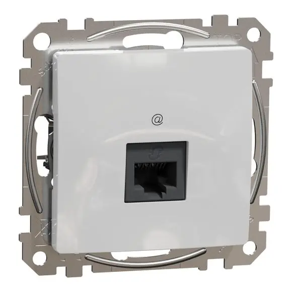 Pouze Dnes Sedna D/E - Datová zásuvka 1xRJ45 kat. 6A UTP, Aluminium