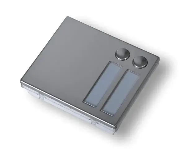 Nejprodávanější ART.4842/M modul 2tl.serie 4000,INOX brouš./šr.svork.-nelze použít propoj