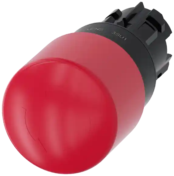 Top Prodej hřibové tlačítko nouzového zastavení, 22 mm, kulaté, plast, červená, 30 mm, o...