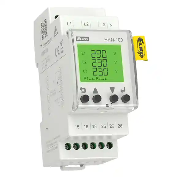 HRN-100 Hlídací multif.napěťové relé v 3F s LCD_Umin/max, Nejprodávanější