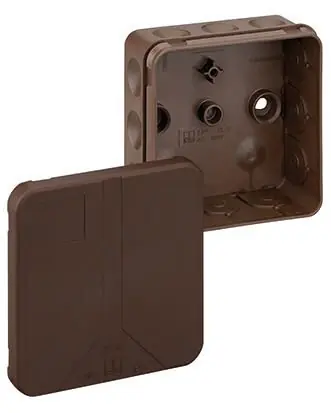 2K-12-L/brown krabice prázdná hnědá 85x85x37mm Bezpečná Platba