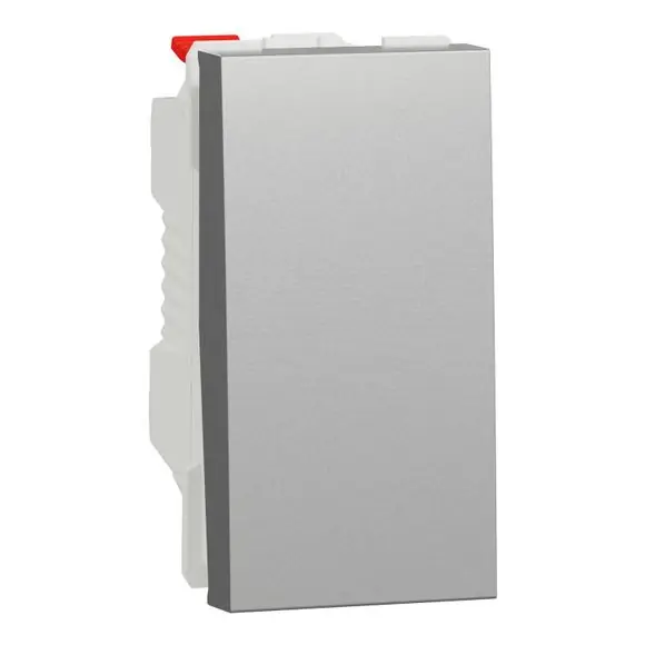 Super Cena Tlačítko řazení 1/0, 1M, Aluminium