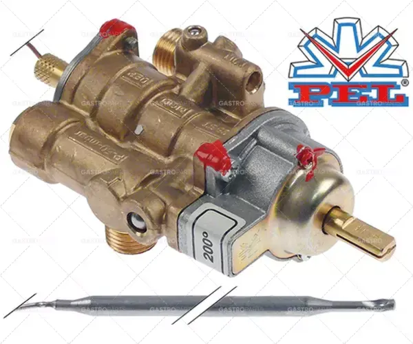 Plyn termostat PEL Typ 25ST 100 až 200 ° C přívod plynu M16x1,5 (trubka o 10 mm) KBD o 0,35 mm Must-Have