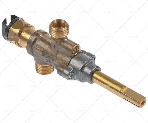 Bezpečná Platba plynový kohout SABAF typ 11 přívod plynu 1/4" (trubka ø 6 mm) obtoková tryska ø 0 mm výstup plynu 1/4" (trubka ø 8 mm)