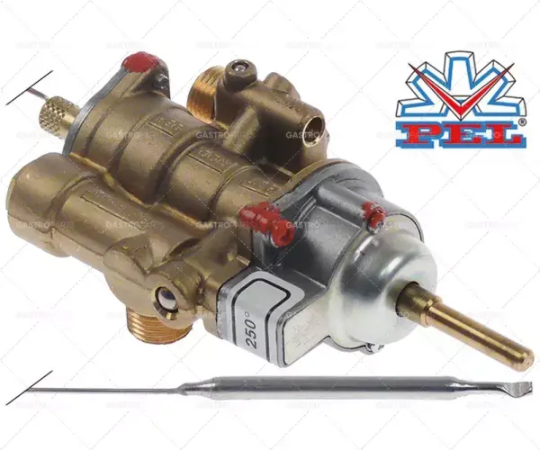 plynový termostat PEL typ 25ST do 250°C přívod plynu M16x1,5 (trubka ø 10mm) Originální