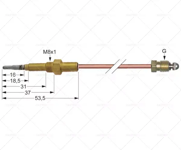 Novinka termočlánek M9x1 L 1000mm M8x1