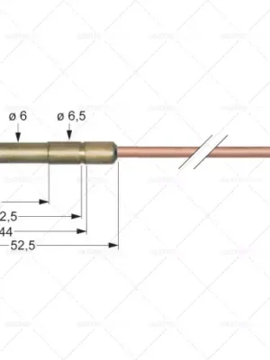 termočlánek asa 11/32 délka 850mm připojení k hořáku průměr 6mm(6,5mm) Rychlé Dodání