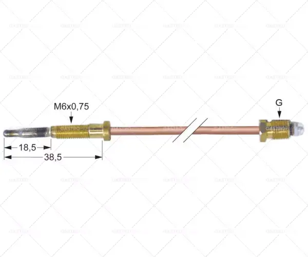 termočlánek M9x1 L 500mm M6x0,75 Cenově Výhodný