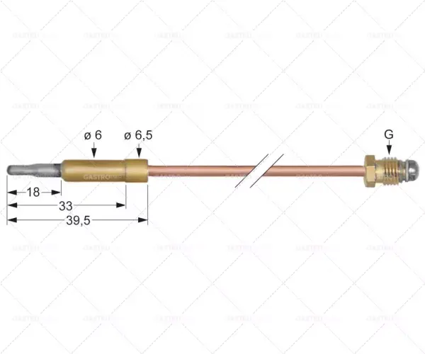Odeslání Ihned m10x1 termočlánek 320mm dlouhý připojení k hořáku průměr 6mm