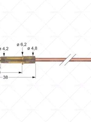 Akce Termoelektrické články M8x1 L 600 mm zásuvka Ø6,0mm