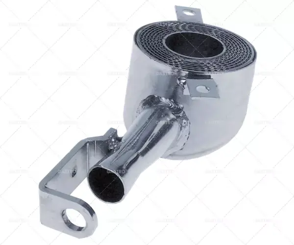 Sleva hořák na kulaté trubky 74 mm dlouhý 180 mm v 60 mm