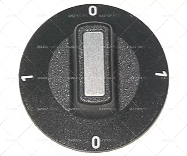 Must-Have knoflík 0-1-0-1 Ø 50mm nápravy Ø 6x4,6mm plochý horní černý