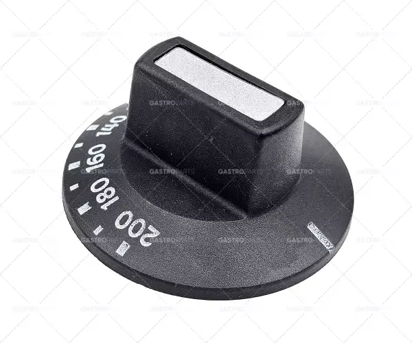 Kup Teď Knebel termostat T.MAX. 200 ° C O O 50mm náprava 6x4,6mm plochý top black