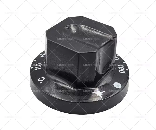knoflík plynového termostatu t.max. 190°C teplotní rozsah 110-190°C ø 70mm hřídel ø 10x8mm Originální