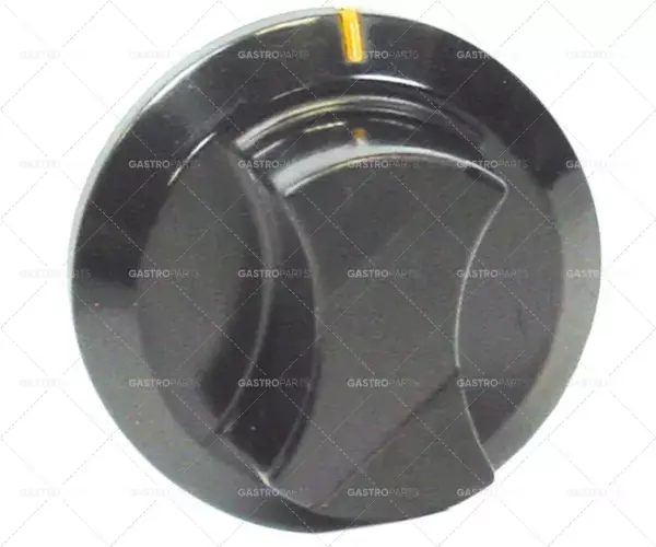 Sleva knoflíkový spínač nulová značka ø 55 mm hřídel ø 6x4,6 mm hřídel plochá horní černá