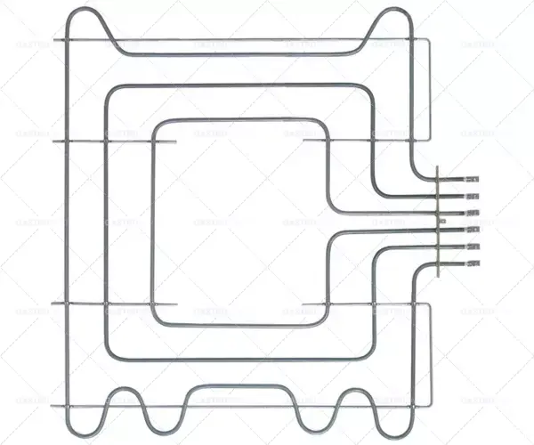 Aktuální topné těleso 2750W 230/400V topné okruhy 3 d 555mm š 618mm d1 58mm d2 497mm š1 248mm š2 122mm