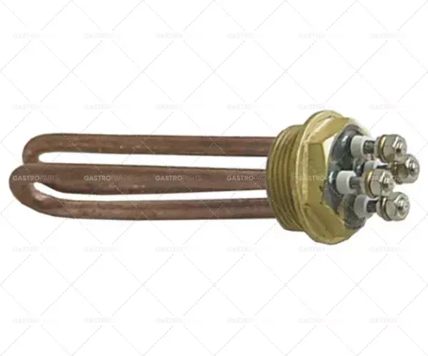Novinka topné těleso 1500W 230V topné okruhy 2 závity 1¼" d 145mm š 23mm v 37mm trubka ø 8mm