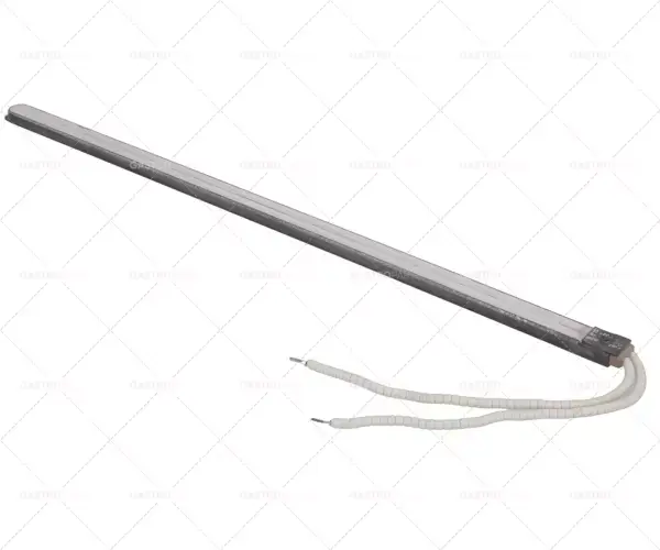 Nízká Cena topná tyč typ E2 600W 400V D 600mm V 11mmŠ 22,5mm celková délka 608,5mm délka kabelu 250mm
