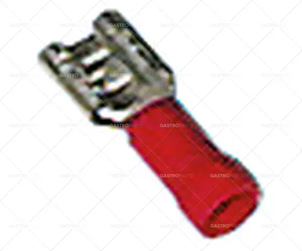 konektor plochý přímý s izolací 6,3x0,8mm 0,5-1,5mm² cu gal sn teplota max 75°C PVC 100ks. Autentický