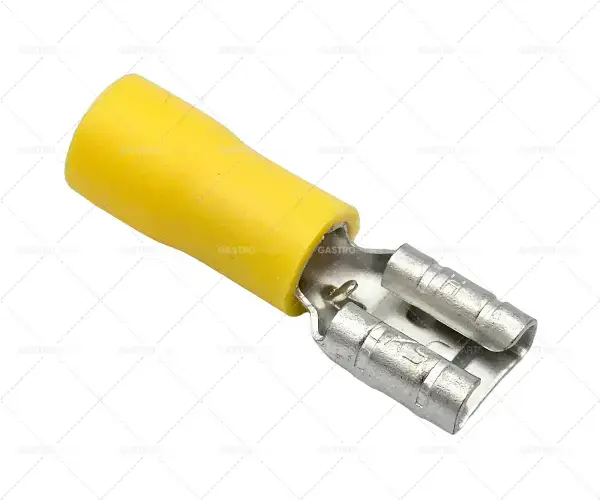 Nakupujte Hned Čepel nádoba velikost 6,3x0,8mm 4,0-6,0mm2 jednotka 100 kusů PVC izolací Cu gal Sn žlutý