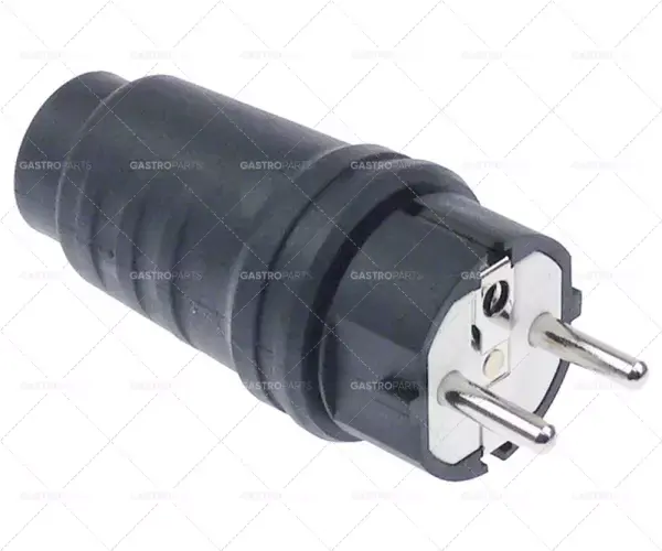 Nejlepší Volba zástrčka CEE7/7 typ E+F přímé 3pólové kontakty P+N+E max. 16A max. 230V krytí IP44