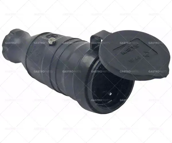 Výhodná Nabídka konektor CEE7/4 typ F 3pólové kontakty P+N+E max. 16A max. 230V krytí IP44 svorky 3x1,5mm²