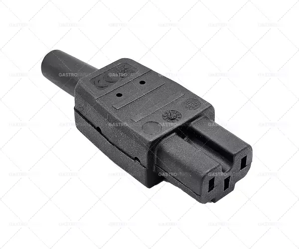 vysokoteplotní zásuvka pro spotřebiče C15A přímá max. 10A/250V T155 termoplastický šroub Super Cena