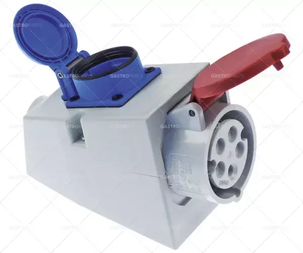 zásuvka CEE nástěnná 5pólová kontakty 3P+N+E max. 16A max 400V krytí IP44 Rychlé Dodání