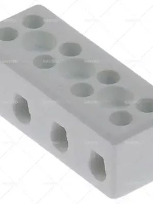 Tovární Cena porcelánová svorkovnice 4pólová 10mm² vzdálenost otvorů 29mm max. 30A max 450V t.max. 200°C