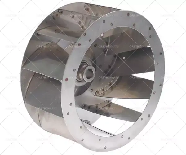 Aktuální kolo ventilátoru, prům. 1 ø 270 mm, v.1 120 mm lopatky 12, prům. 2 ø 19,5 mm, prům. 3 ø 23 mm, v.2 46 mm