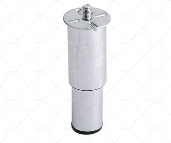 Jen Po Omezenou Doba trubka pro patky zařízení ø 42 mm závit M10 závit D 14 mm H 87-140 mm chromovaná ocel