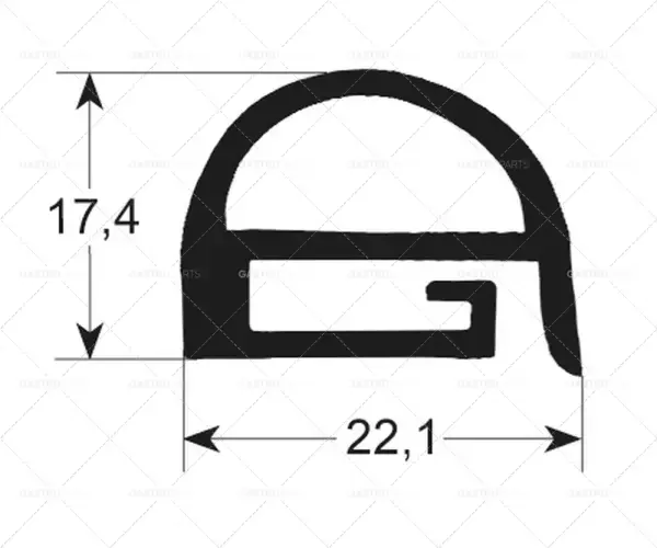 Dveře pásek 2270 B 465 mm L 650 mm Rozměr Unit 1 Zlevněný