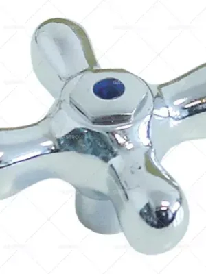Aktuální Kreuzgriff o 80 mm H 40 mm nápravy namontovat 9x9mm Označení modré pochromovaná mosaz