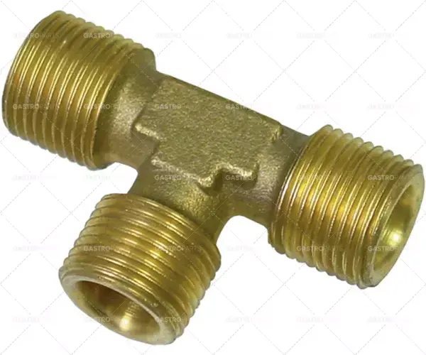 Sleva T-kus závit 3/8" ET - 3/8" ET - 3/8" ET mosazný