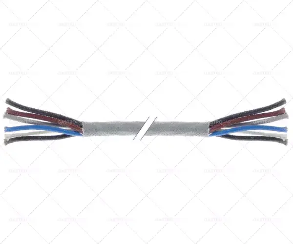 Vysokoteplotní kabel MA-Cnvas 4-pólový 2,5 mm2 šedé VPE 5 m trvalé teploty od -60 do + 400 ° C Speciální Cena