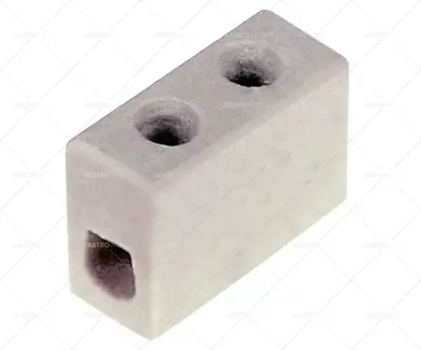 Originální porcelánový konektor 1-pol 2,5mm² max 10A max 250V