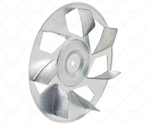 Pouze Dnes turbína ventilátoru 7 lopatek o průměru. 154 mm šířka 25 mm chromované