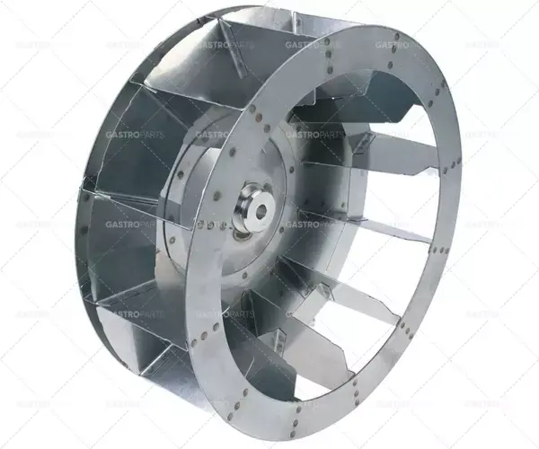 Výprodej kolo ventilátoru D1 ø 350mm H1 135mm lopatky 12 D2 ø 13mm D3 ø 16mm H2 45mm