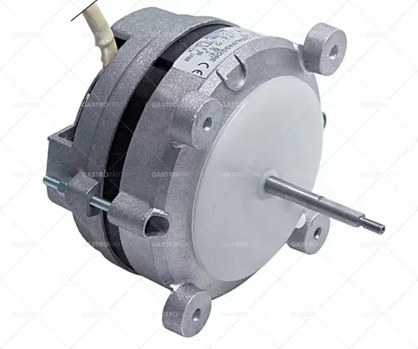 Zlevněný motor ventilátoru 230V 0,08kW50Hz 0,55A délka1 85mm délka2 30mm délka3 23mm délka4 12mm průměr1 6mm průměr2 8mm