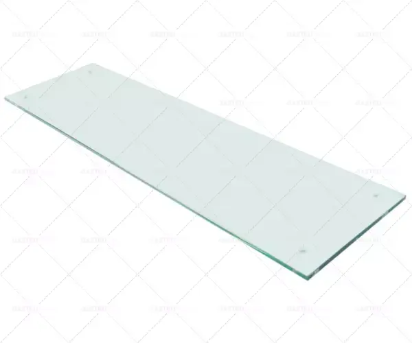 skleněná deska D 870 mm Š 250 mm tloušťka 10 mm obdélníková Finální Výprodej