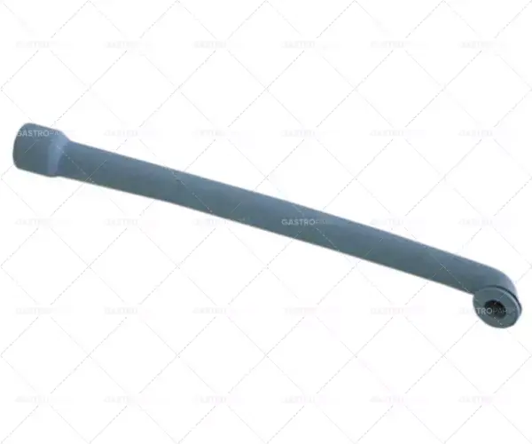 Sleva tvarovaná hadice ve tvaru L pro výrobník kostek ledu id ø 12,5/22 mm ed ø 18,5/27 mm d 300 mm š 30 mm