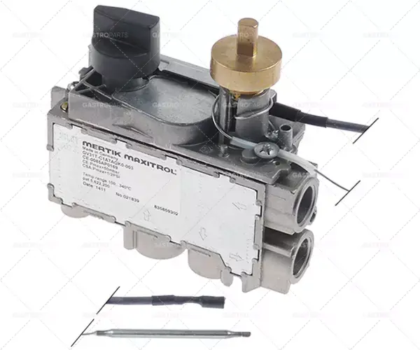 plynový termostat MERTIK typ GV30T t.max. 340°C 100-340°C přívod plynu spodní 3/8" Nízká Cena