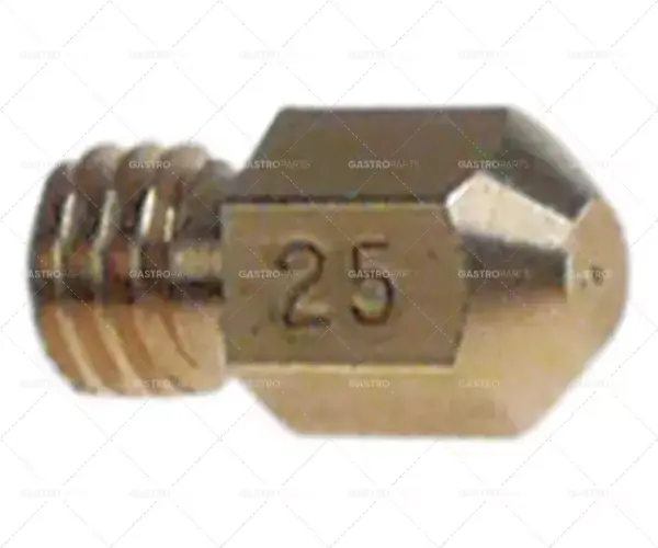 Aktuální plynová tryska 7/32" ws6 otvor 0,25mm nr25 lpg