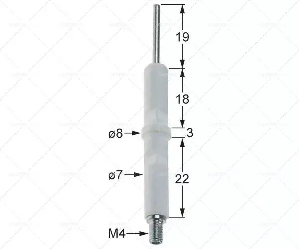 Expresní Doručení Monitorovací elektroda D1 D2 o 7 mm o 8 mm Spojení M4 L1 19 mm 18 mm KL1 KL2 KL3 3mm 22mm