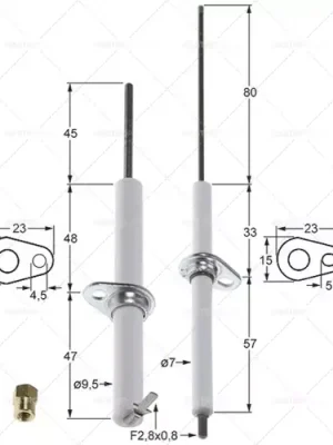 Must-Have Sada pojistkových zátek ¶¶1 7mm 9,5mm podlaha f2,8x0,8 délka1 33mm 48mm délka2 57mm 47mm